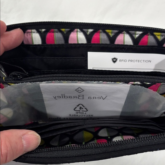 Vera Bradley Black Quilted Women's Wallet - Picture 5 of 7